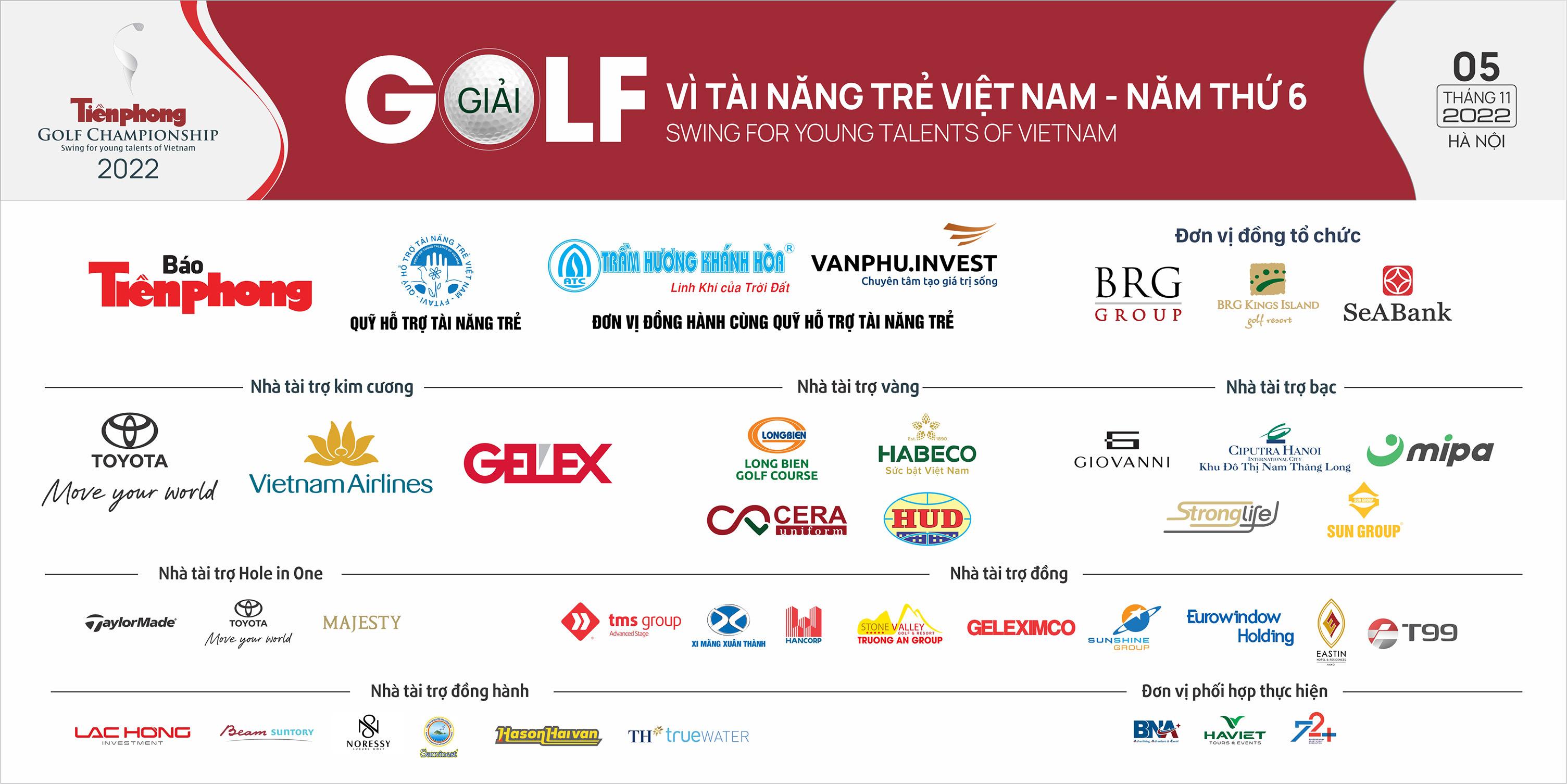 Cụm banner golf tài năng trẻ 2022