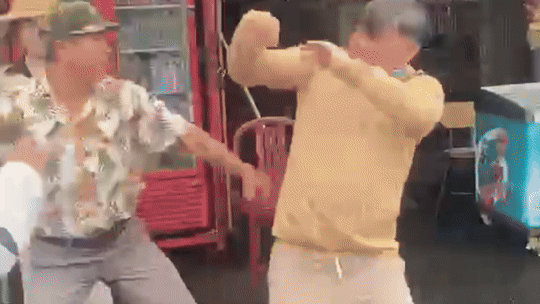 Hình ảnh đánh nhau được ghi lại. Hình ảnh đánh nhau được ghi lại.