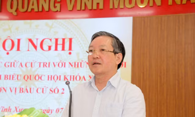 Ứng viên Lương Quốc Đoàn nêu 4 chương trình hành động trước cử tri