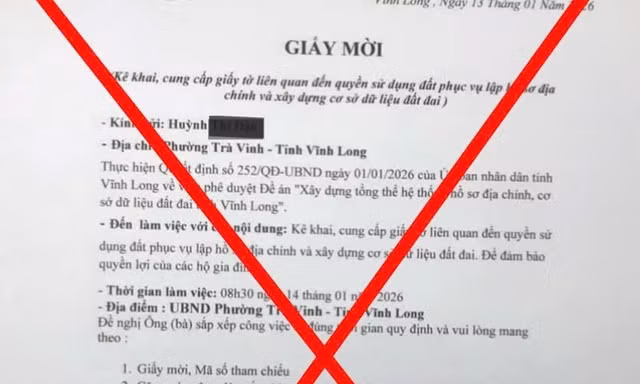 Giả cán bộ yêu cầu làm sạch dữ liệu sổ đỏ để lừa đảo