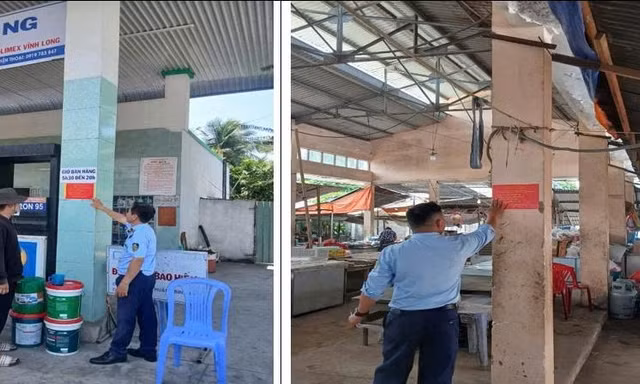 Vĩnh Long xử phạt cây xăng tự ý đóng cửa, ngừng bán hàng