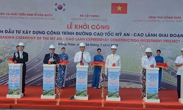 Khởi công dự án cao tốc hơn 6.100 tỷ đồng qua Đồng Tháp