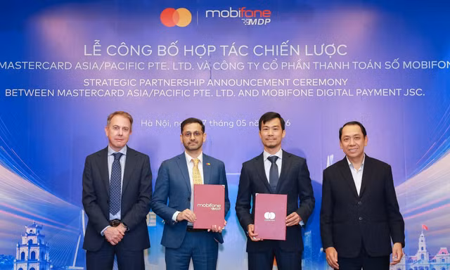 Công ty Cổ phần Thanh toán số MobiFone (MDP) bắt tay Mastercard thúc đẩy nền kinh tế số