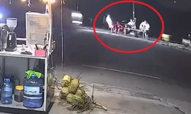 Hai người bị xe khách tông tử vong khi ngồi uống nước bên vệ đường