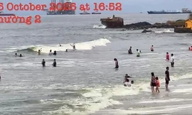 Nước biển Vũng Tàu có màu xanh lá cây: Cơ quan chức năng lên tiếng