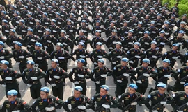 Chùm ảnh: Những hình ảnh đẹp trong công tác huấn luyện diễu binh, diễu hành