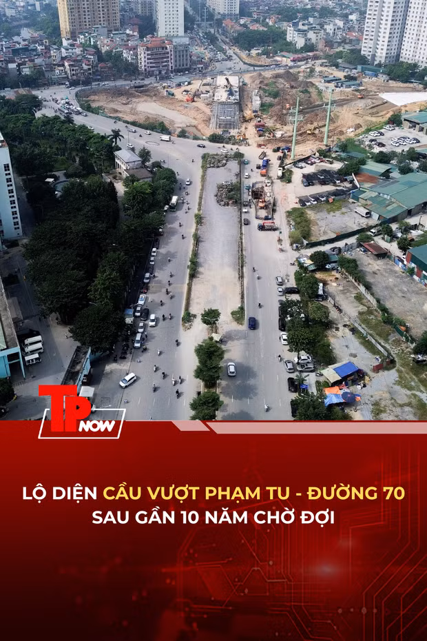 'Lộ diện' cầu vượt Phạm Tu - đường 70 sau gần 10 năm chờ đợi