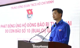 Trung ương Đoàn phát động ủng hộ đồng bào bị thiệt hại do bão số 10