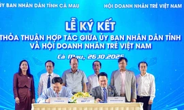 Hội Doanh nhân trẻ Việt Nam và tỉnh Cà Mau phối hợp hỗ trợ khởi nghiệp, đổi mới sáng tạo
