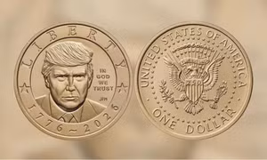 Mỹ sẽ phát hành đồng xu 1 USD in hình Tổng thống Trump