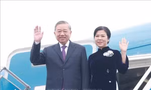 Tổng Bí thư Tô Lâm và Phu nhân lên đường thăm cấp Nhà nước tới Lào
