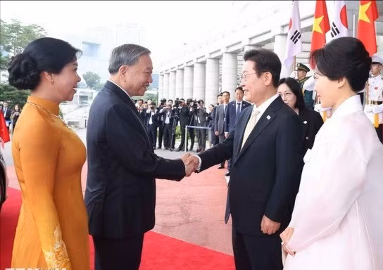 Lễ đón Tổng Bí thư Tô Lâm và Phu nhân thăm cấp nhà nước Đại Hàn Dân Quốc