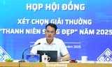 Xét chọn gương tiêu biểu trao Giải thưởng 'Thanh niên sống đẹp' năm 2025