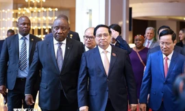 Thủ tướng cùng Tổng thống Nam Phi dự Diễn đàn doanh nghiệp Việt Nam-Nam Phi