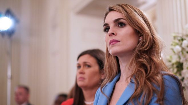 Bà Hope Hicks là cố vấn thân cận của ông Trump trong nhiều năm qua. Ảnh: AFP/Getty.