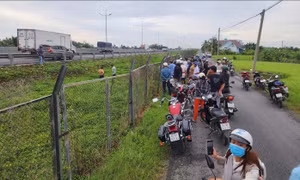 CLIP: Người đàn ông lao khỏi xe xuống đường cao tốc, nhiều phương tiện phải giảm tốc đột ngột