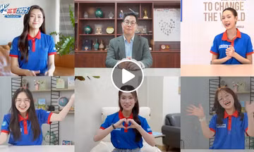 Sĩ tử 2K7 sẵn sàng bước vào kỳ thi, tình nguyện viên túc trực hỗ trợ