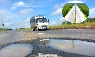 Sửa chữa đường hơn 5.000 tỷ vừa đưa vào sử dụng đã chằng chịt ‘ổ voi’