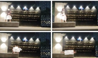 Xử phạt 7,5 triệu đồng người đàn ông khỏa thân chụp ảnh trước cổng trường đại học