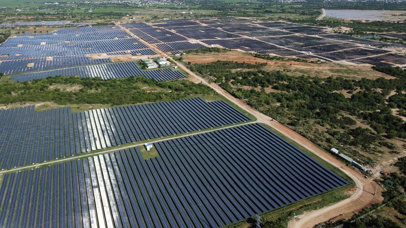 Nhà máy Điện mặt trời Phước Thái 2 với tổng mức đầu tư gần 1.500 tỷ đồng được đưa vào vận hành.