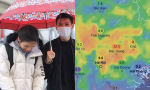 Dự báo Hà Nội có mưa trong ngày 1/1, thời điểm nào mưa nhiều nhất?