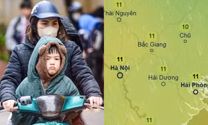 Đợt không khí lạnh mạnh sắp về khiến Hà Nội vừa mưa vừa rét