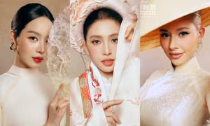 Lễ hội Áo dài TP.HCM: Fan sắc đẹp mãn nhãn với loạt ảnh của dàn Hoa - Á hậu
