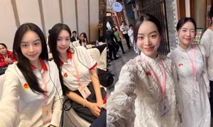 Hoa hậu Thanh Thủy, Á hậu Châu Anh tham gia hành trình nghiên cứu học tập tại Trung Quốc