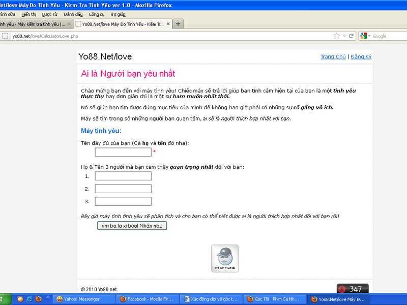 Quảng cáo máy đo tình yêu