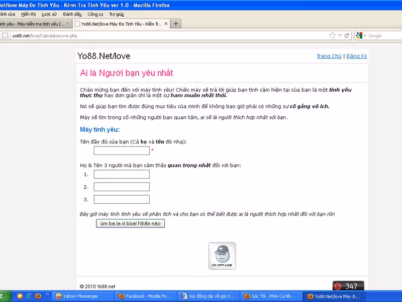 Quảng cáo máy đo tình yêu