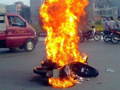 Không có bảo hiểm cho xe máy cháy nổ