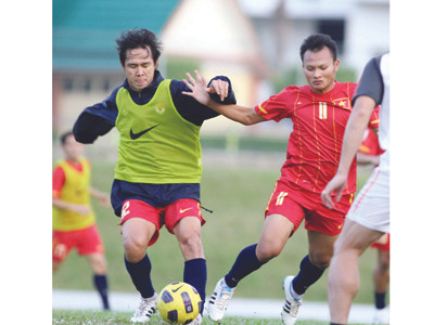 Việt Nam vẫn chủ động chơi tấn công tối nay. Ảnh: Khôi Nguyên