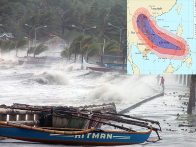 Run người đón siêu bão