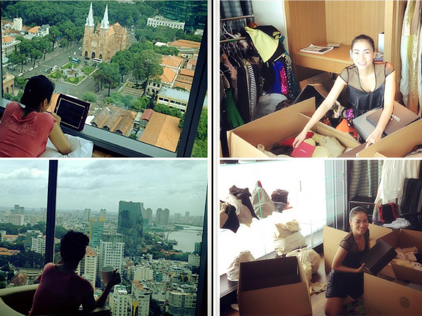 Thu Minh liên tục cập nhật ảnh nhà triệu đô