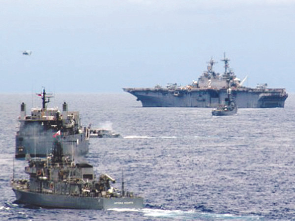 Một cuộc tập trận giữa Mỹ và Philippines. Ảnh: Từ Internet