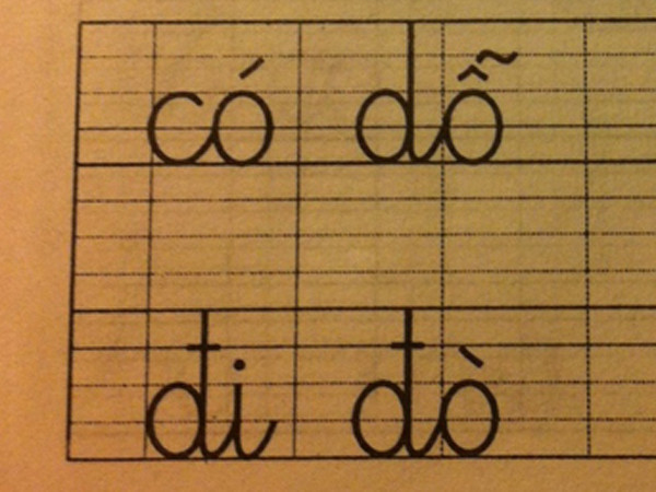 Sách lớp một dạy 'có dỗ, cây lêu'