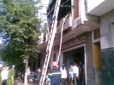 Cháy nhà do chập điện