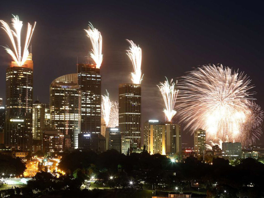 Màn pháo hoa rực rỡ mừng năm mới 2013