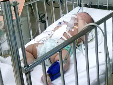 Sau khi được phẫu thuật, sức khỏe cháu T đã có nhiều tiến triển