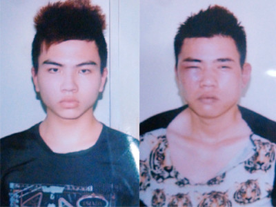 Hai đối tượng Hoàng và Hải (từ trái qua)