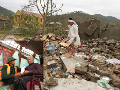 Rưng rức những câu chuyện tình người nơi bão đi qua