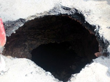 'Hố tử thần' lại xuất hiện ở Sài Gòn