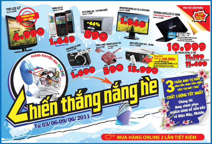 Mua hàng Online - Chiến thắng nắng Hè