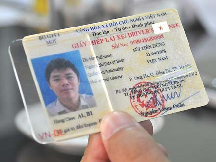 Nhặt sạn Giấy phép lái xe mới