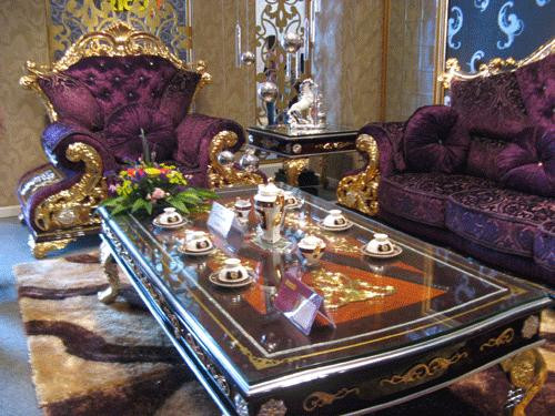 Nội thất dát vàng 24k bạc tỷ dành cho đại gia