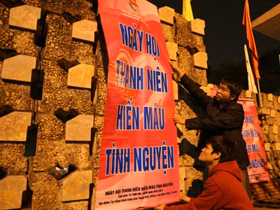 Chùm ảnh sẵn sàng cho ngày hội hiến máu