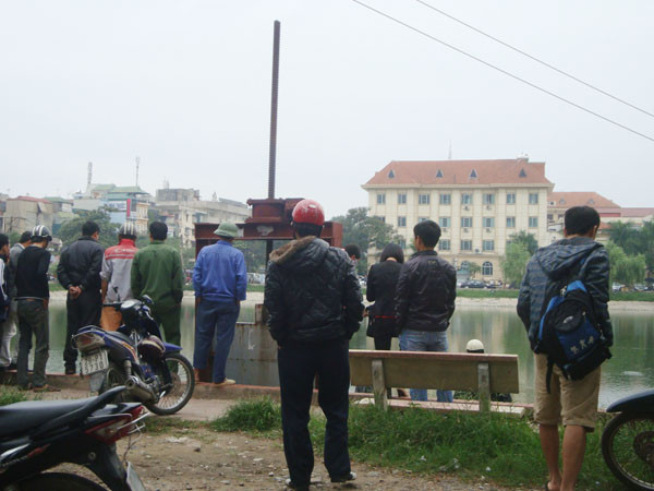 Hồ nước nơi phát hiện xác cụ bà tử vong