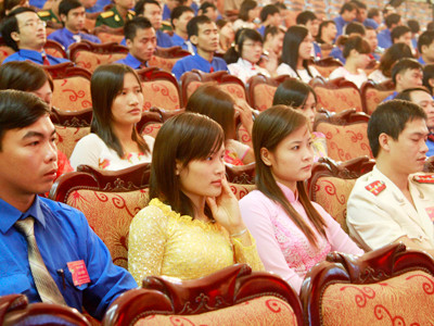 Đại biểu Đại hội Đoàn tỉnh Hà Nam Ảnh: Mai Xuân Tùng