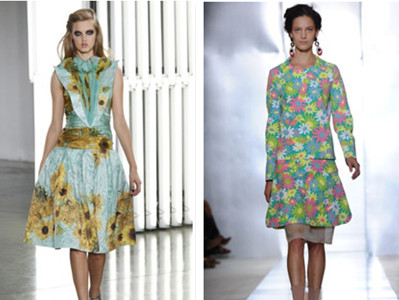 Sự bùng nổ họa tiết hoa 'cỡ bự'