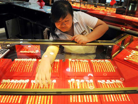 Giá vàng tăng lên 44,45 triệu đồng/lượng